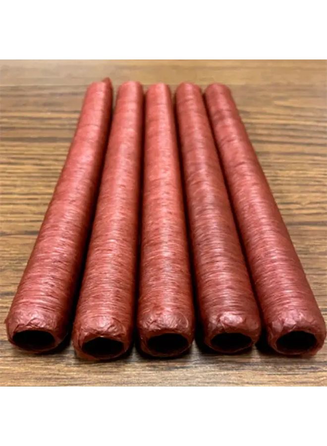 346 46 Inch Long 56mm Diameter Red Cellulose Sausage Casing for Smoking and Roasting - Image 4